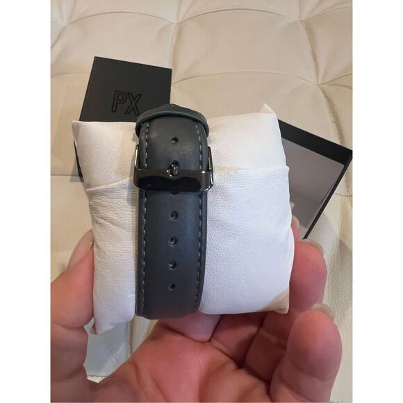 Px Henry Leather Strap Watch dark grey - Picture 3 of 6